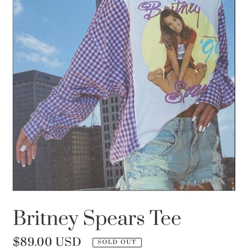 Custom made Britney Spears long sleeve